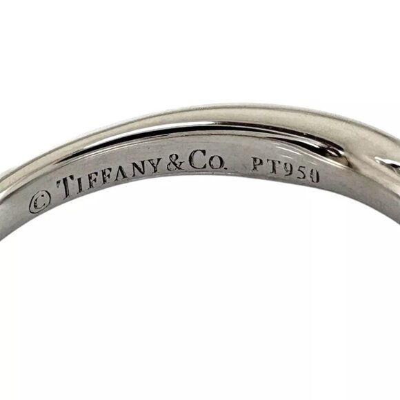 TIFFANY&Co. Ring US 5 1/2 EU51 Pt950 diamond Harmony Cluster Side Stones used - Picture 6 of 7